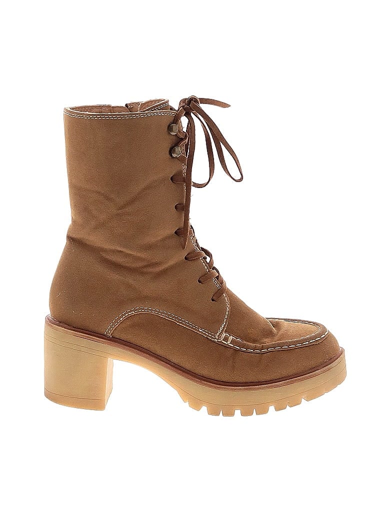 Pre-owned Oasis Society Boots In Brown