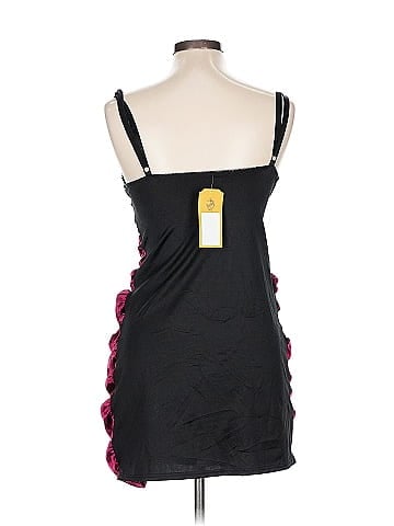 Coquette Burgundy Lace Embellished Lingerie Dress (view 2)