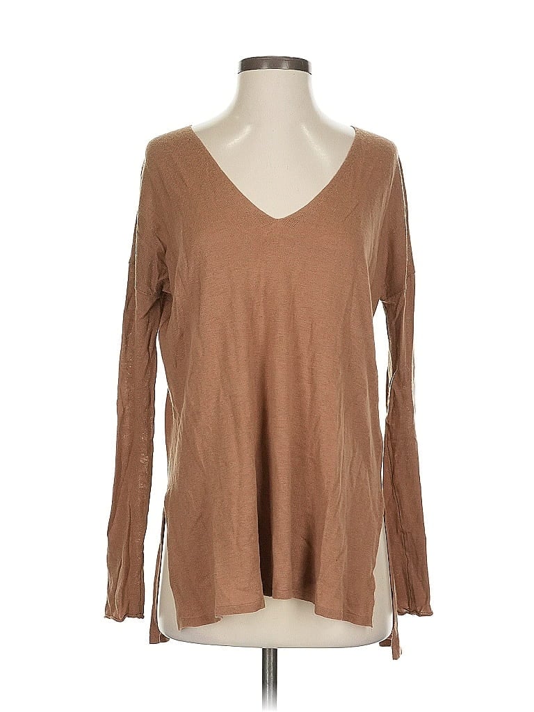 Pre-owned Babaton Pullover Sweater In Brown