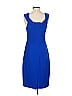 Eva Franco 100% Polyester Solid Blue Cocktail Dress Size 4 - photo 2