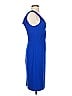Eva Franco 100% Polyester Solid Blue Cocktail Dress Size 4 - photo 4