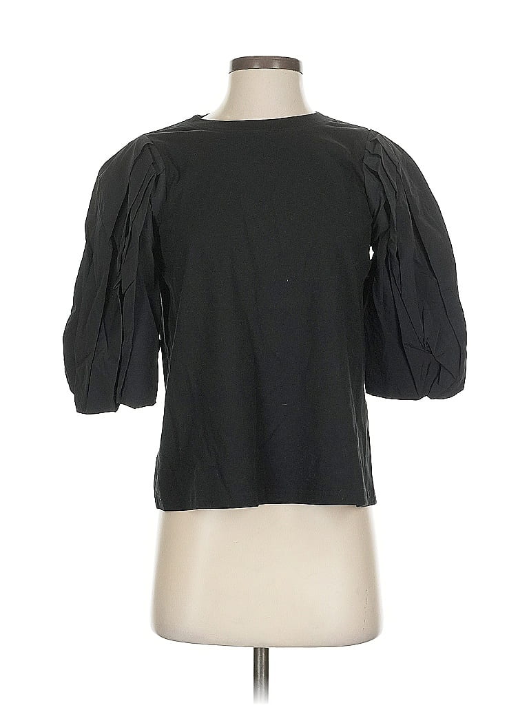 Sea New York 100% Cotton Black 3/4 Sleeve Top Size S - photo 1