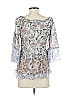 Hale Bob Gray 3/4 Sleeve Blouse Size XS - photo 2