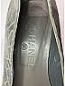 Chanel Metallic Floral Graphic Gray Vintage Pumps Size EU 39 - photo 6