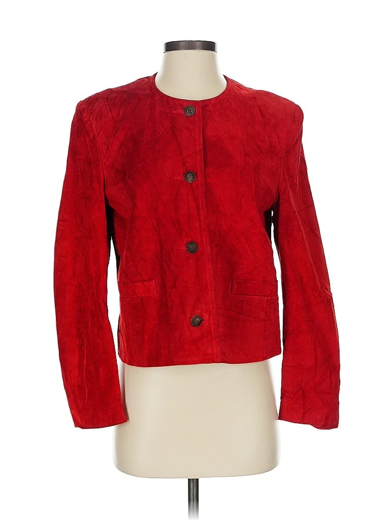 Pre-owned Assorted Brands Blazer Jacket In Red