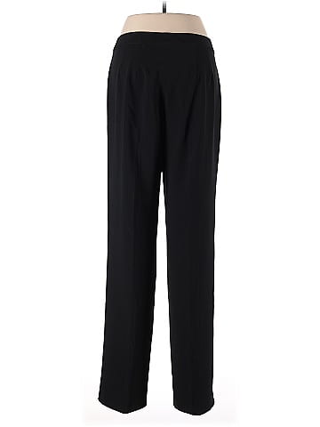 St. John Caviar Solid Black Dress Pants Size 12
