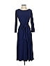 Kasper Solid Blue Casual Dress Size XS - photo 1