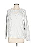 Chaser 100% Cotton Stars Silver Pullover Sweater Size L - photo 1