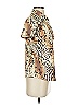 Tail Animal Print Tan Short Sleeve Blouse Size S - photo 4