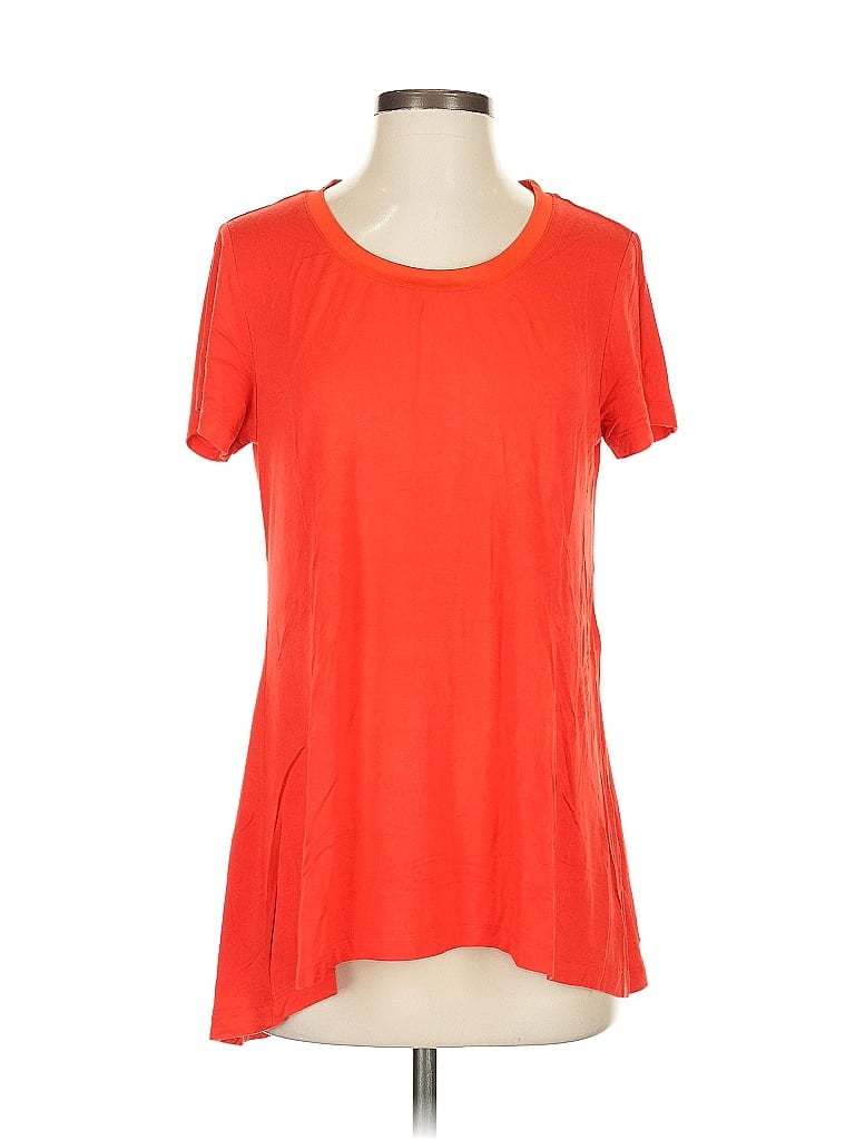 Pre-owned H By Halston Short Sleeve T-shirt In Orange