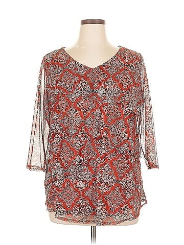 Notations 3/4 Sleeve Blouse (view 1)