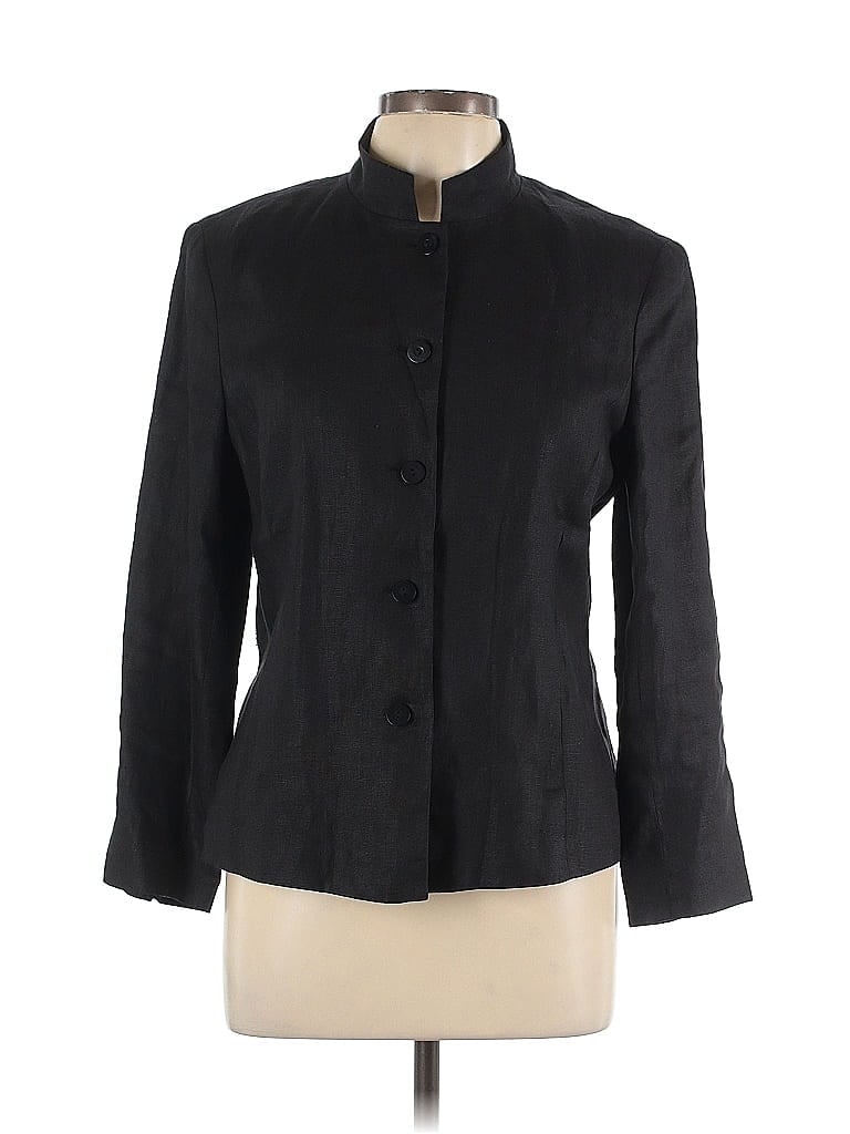 Pre-owned Talbots Blazer Jacket In Black