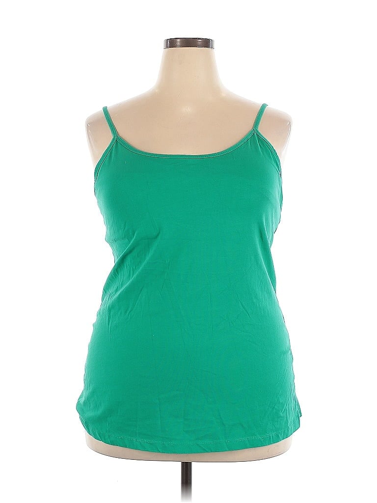 Roaman's Green Tank Top Size 18 - photo 1