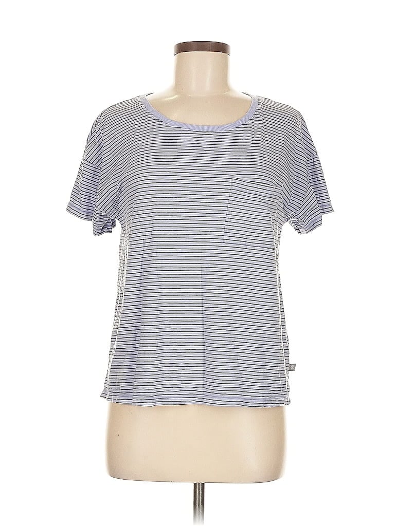 Pre-owned T By Talbots Short Sleeve T-shirt In Blue