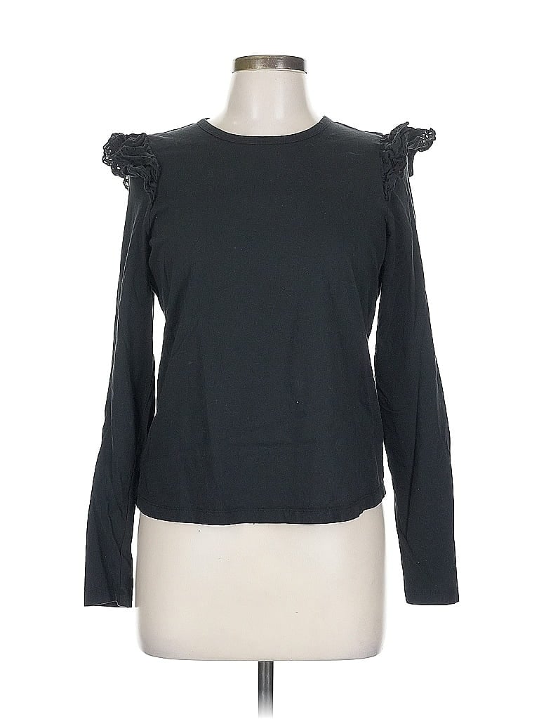 Pre-owned Joe's Jeans Long Sleeve T-shirt In Black