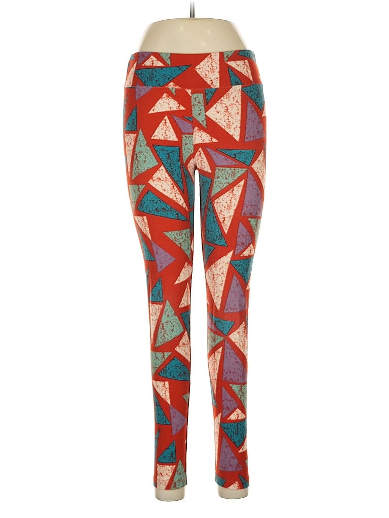 Pre-owned Lularoe Leggings In Red