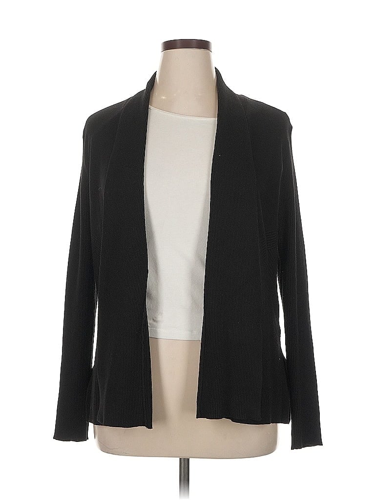 Pre-owned 89th & Madison Cardigan Sweater In Black