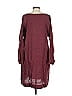 Flax 100% Linen Burgundy Casual Dress Size S - photo 2