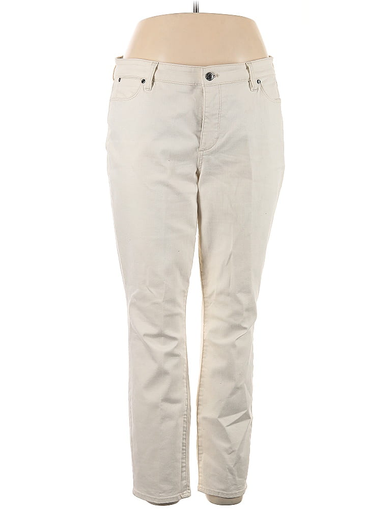 Talbots Ivory Jeans Size 16 - photo 1