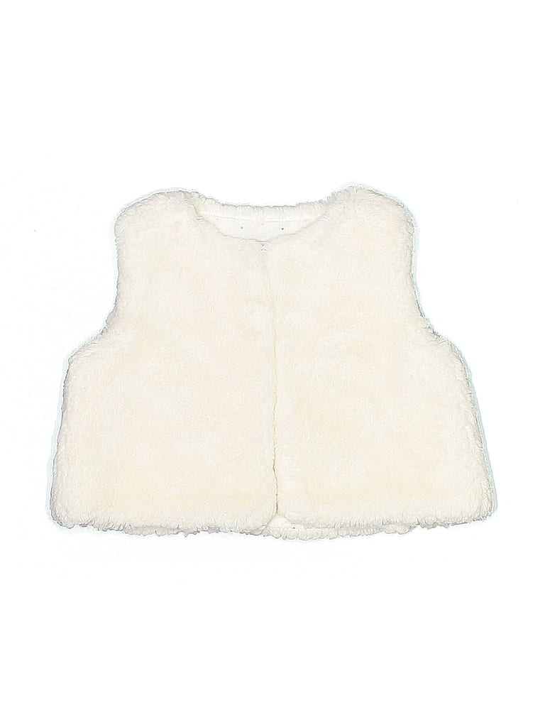 Jacadi Ivory Faux Fur Vest 3-6 MO / 6 MO - photo 1