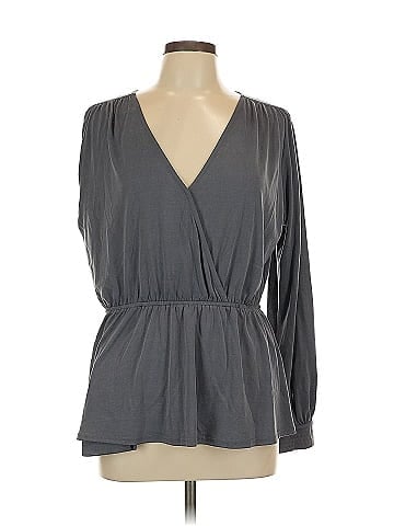 Buckle Black Long Sleeve Blouse (view 1)