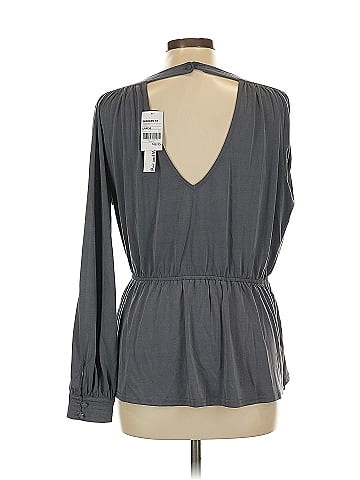 Buckle Black Long Sleeve Blouse (view 2)