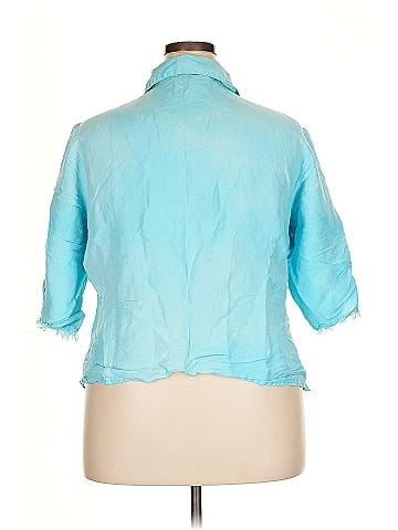 Ashley Stewart 3/4 Sleeve Button-Down Shirt (view 2)