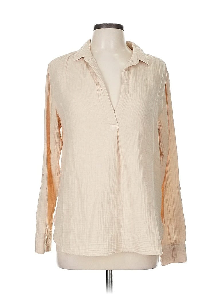 Pre-owned Sundays By Wearsundays Long Sleeve Blouse In White