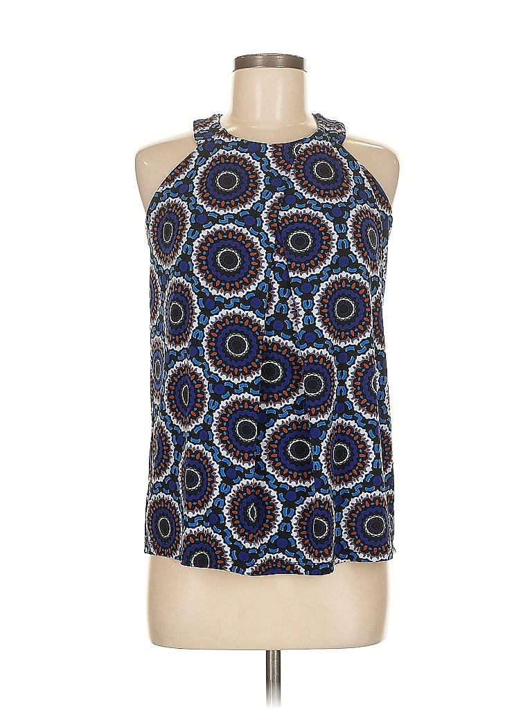Pre-owned Inc International Concepts Sleeveless Blouse In Blue