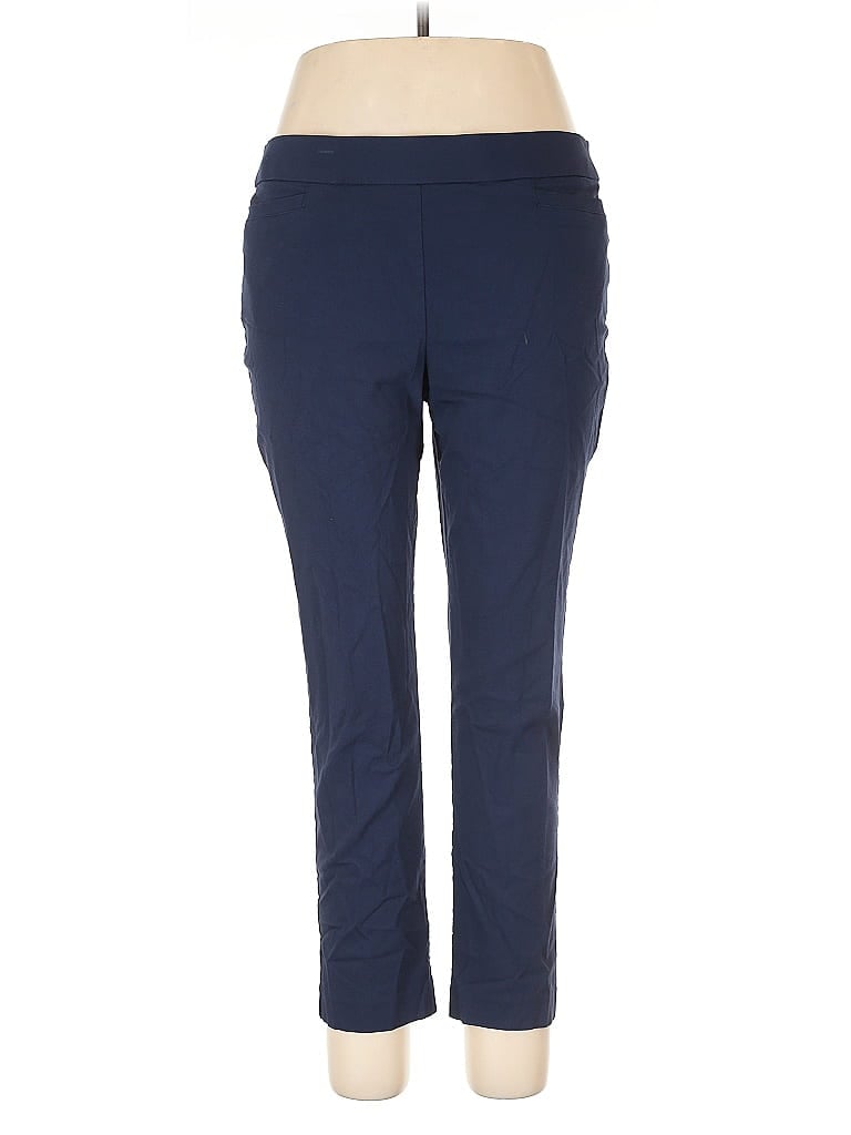 JM Collection Solid Blue Active Pants Size XL - photo 1