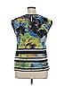 ECI 100% Polyester Blue Sleeveless T-Shirt Size XL - photo 2