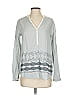 Burton Durable Goods 100% Cotton Gray Long Sleeve Blouse Size S - photo 1