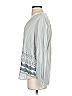 Burton Durable Goods 100% Cotton Gray Long Sleeve Blouse Size S - photo 4