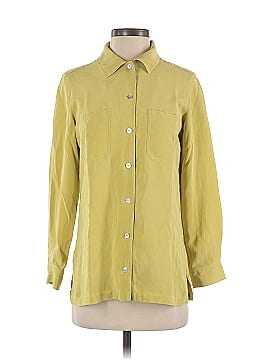 Chico's Design Long Sleeve Silk Top