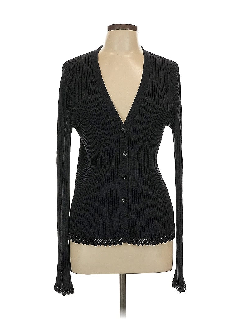 St. John Collection Black Cardigan Size 10 - photo 1