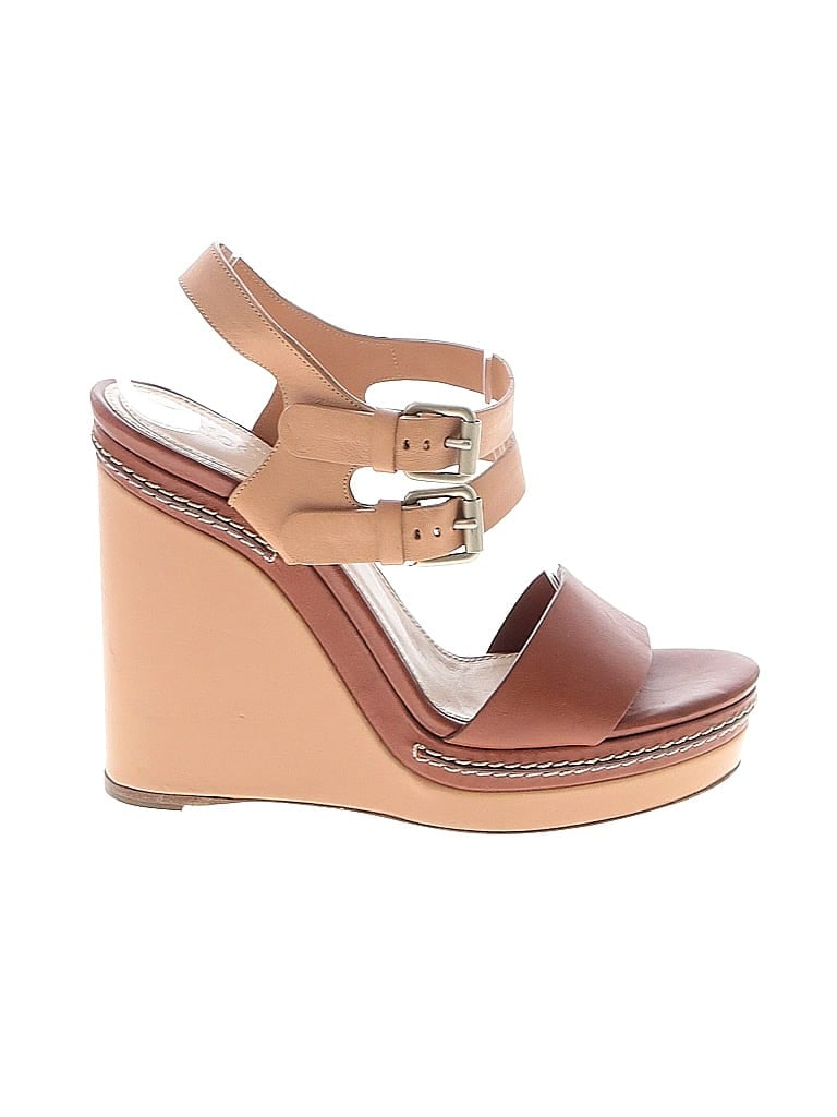 Chloé Brown Wedges Size EU 37 1/2 - photo 1