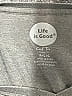 Life Is Good Gray 3/4 Sleeve T-Shirt Size L - photo 3