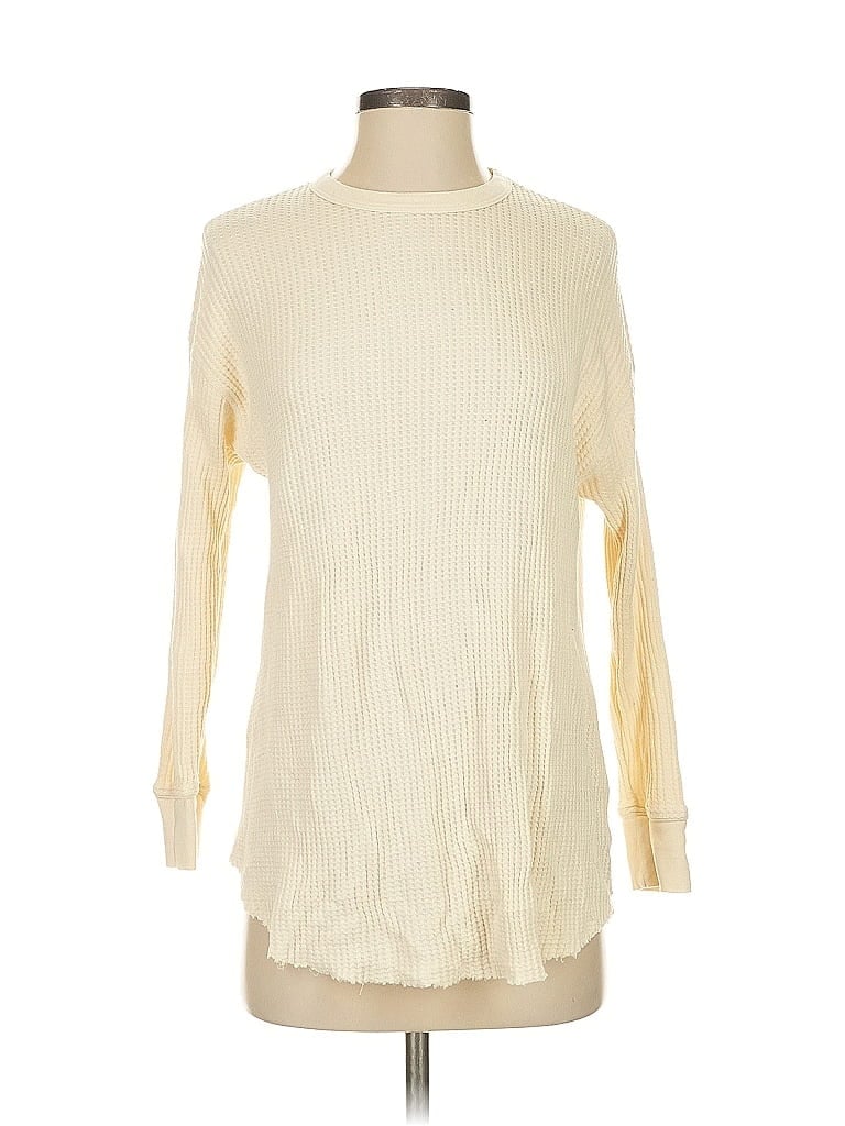 Pre-owned Rivet & Thread Pullover Sweater In White