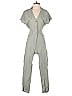 Zara Solid Gray Green Jumpsuit Size XS - photo 1