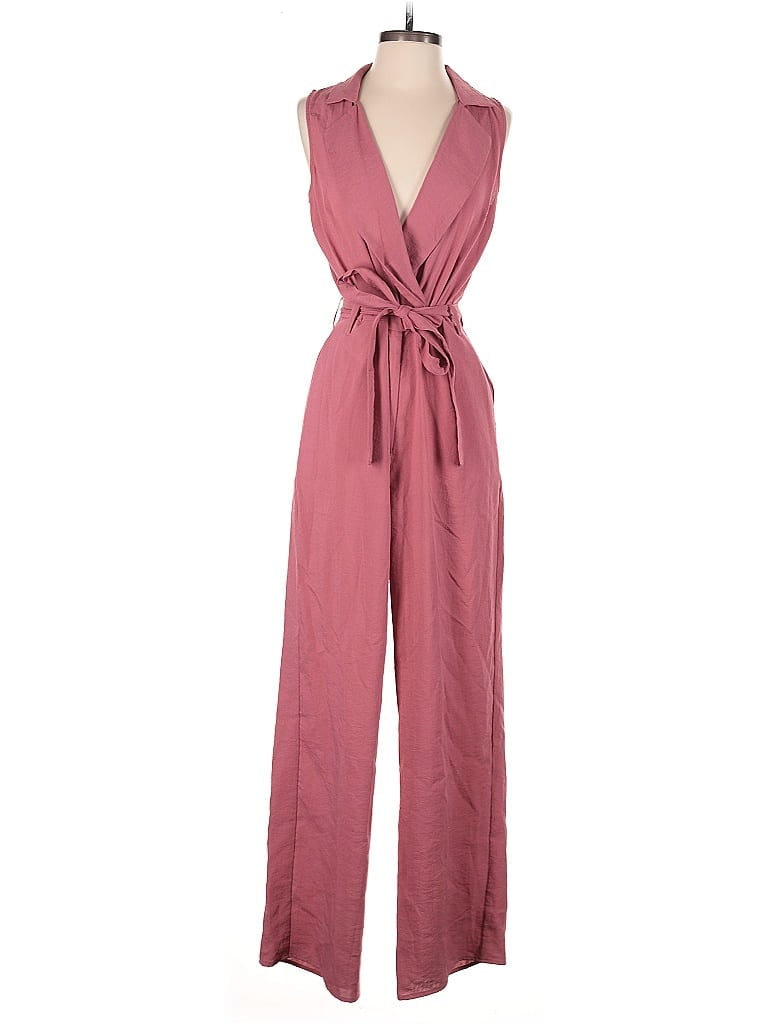 Pre-owned Audrey Parks X Francesca's Jumpsuit In Pink