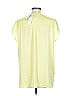 Chico's 100% Polyester Yellow Short Sleeve Blouse Size Lg (2) - photo 2
