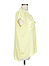 Chico's 100% Polyester Yellow Short Sleeve Blouse Size Lg (2) - photo 3