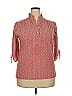 Unbranded Red Pink 3/4 Sleeve Blouse Size 30 - 32 Tall - photo 1
