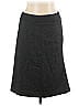 Max Mara Solid Gray Black Wool Skirt Size 10 - photo 1