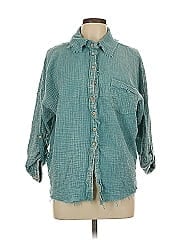 Zenana 3/4 Sleeve Button Down Shirt