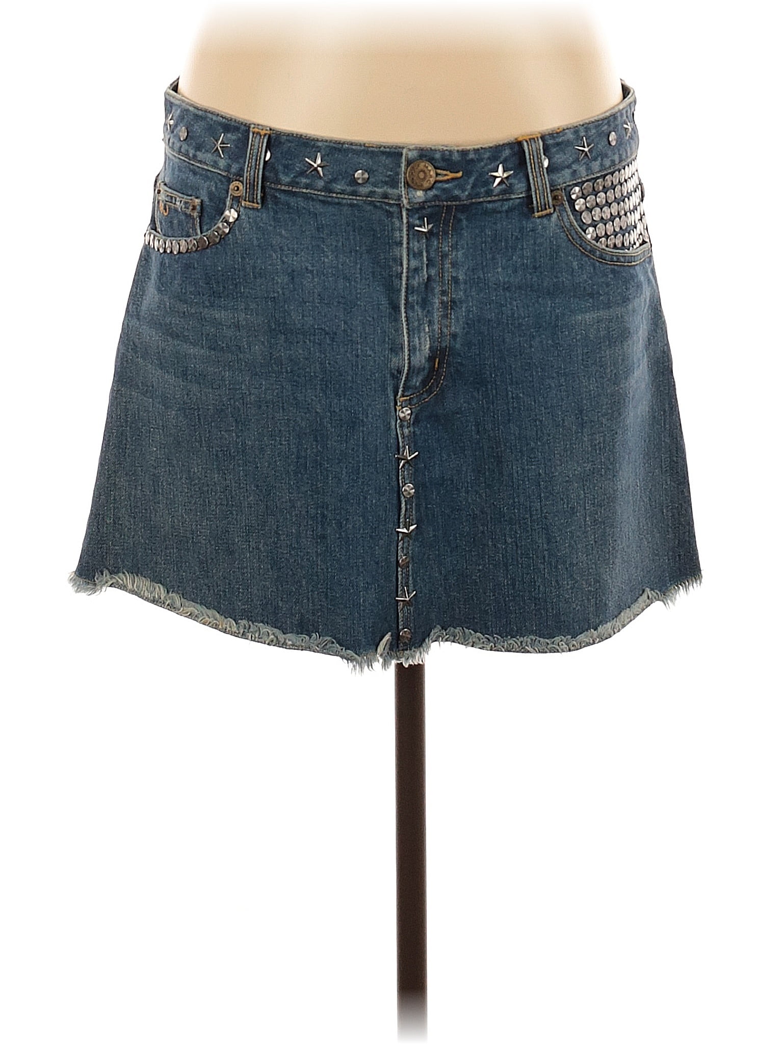 Marc by Marc Jacobs 100% Cotton Blue Denim Skirt Size 8