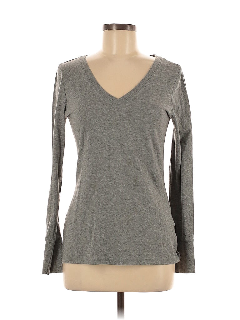 T-shirt Jaune Mossimo Supply Co Fille - Taille 10-11 Ans, Col V, Manches Bonnet, Occasion Très Bon état
