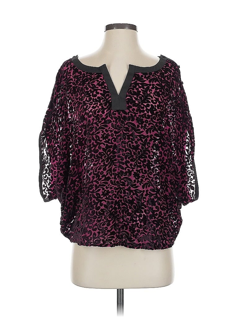 Pre-owned Ark & Co. 3/4 Sleeve Blouse In Pink