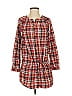 Basic House Plaid Red Casual Dress Size XS - photo 1