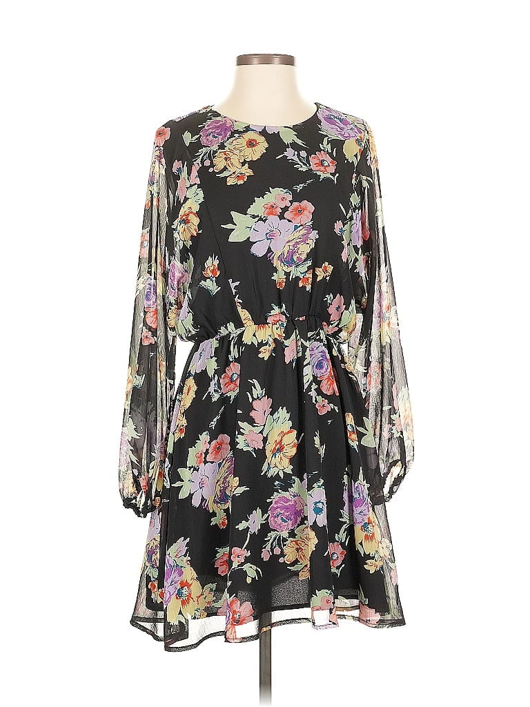 Pre-owned Wayf Casual Dress In Black